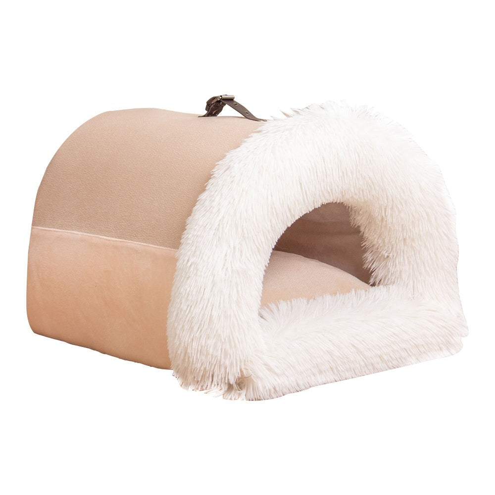 Portable Plush Pet Nest Cave